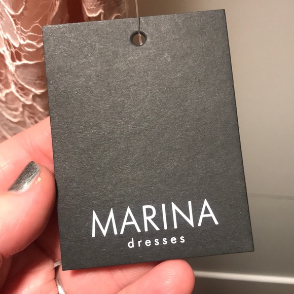 NWT Blush Pink Marina Lace Dress - Picture 4 of 6